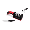 Afilador de cuchillos y tijeras 3 en 1 ? ¡Cuchillo y Pelapapa de Regalo